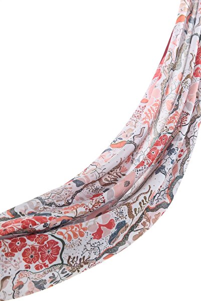 Nihan Desenli Soft Eşarp Turuncu