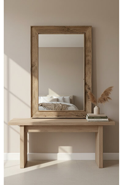 Lorena Home Decor Meşe Çerçeveli Ayna