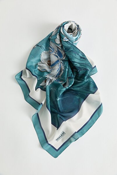 Nihan Floş Natural Fly Eşarp Mint