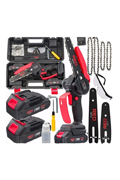 Red Technic Fierastrau electric cu lant pentru taiat ramuri, cu acumulatori, ...