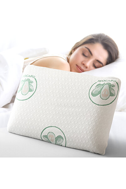 Opalin 1 ADET 1200 GRAM AVOCADO VİSCO PARÇACIKLI YASTIK BOYUN DESTEKLİ ORTOPEDİK YASTIK