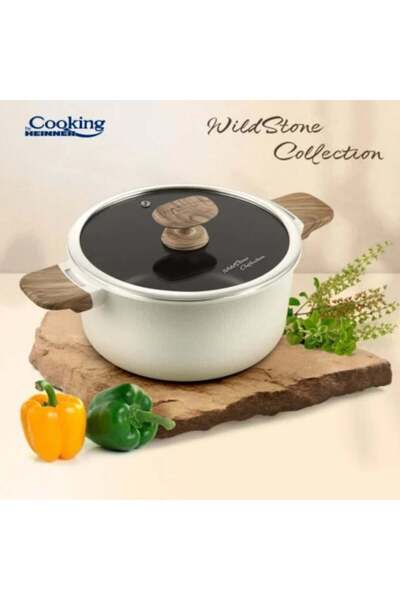 dealshopromania Cratiță cu capac 4,7 litri, înveliș ceramic, pentru gătit