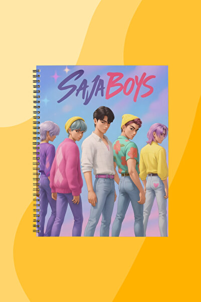 SEKİZELLİİKİ SAJA BOYS -BASKILI TASARIM DEFTER