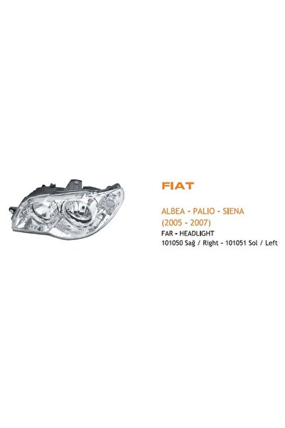 AYFAR FAR SOL MOTORLU FIAT ALBEA 2005-2007 (KOLİ AD 4)