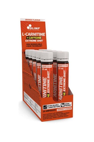 Olimp L-Carnitine + Caffeine Extreme Shot Orange 25ml Pack of 10