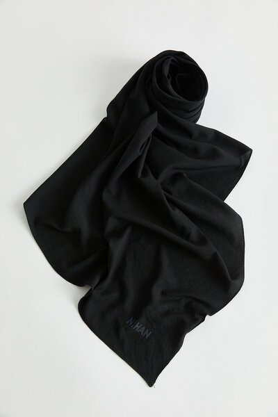 Nihan %100 Pamuk Fresh Eşarp Siyah