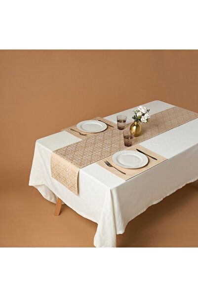 Lifestyle طقم مفارش طاولة من قطعتين من قماش الجاكار الدمشقي - 30×45 سم