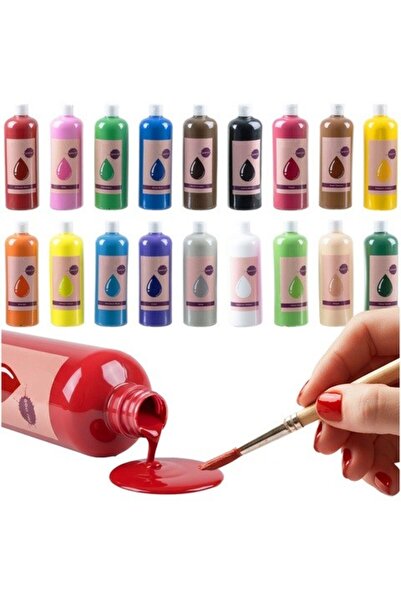 zola Σετ 18 vopsele tempera, 500 ml, pentru hartie, καμβάς, lemn, κεραμικά, d...