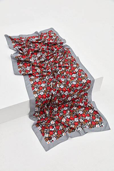 Nihan Desenli Twill Şal Gri