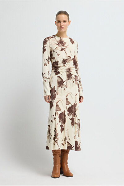 adL Desenli Örme Elbise