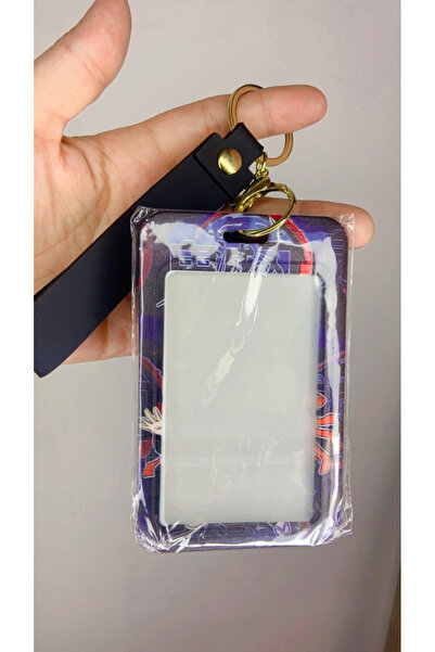 synshop Demon Slayer Nezuko Anime Silicone Keychain Card Holder Bag Charm Ornament Workplace Hospital School Gift