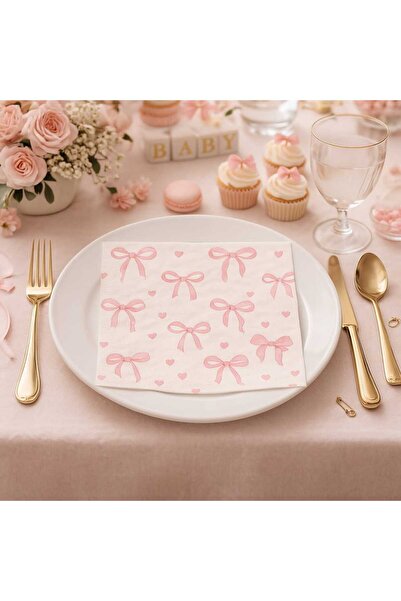 CKM silikon Suna K Signature Collection – Premium Pembe Kurdale Desenli Peçete