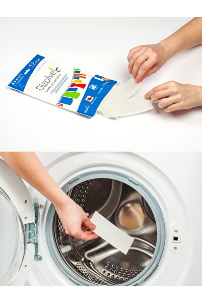 DIZOLVE laundry detergent strips, scented, concentrated, 32 washes