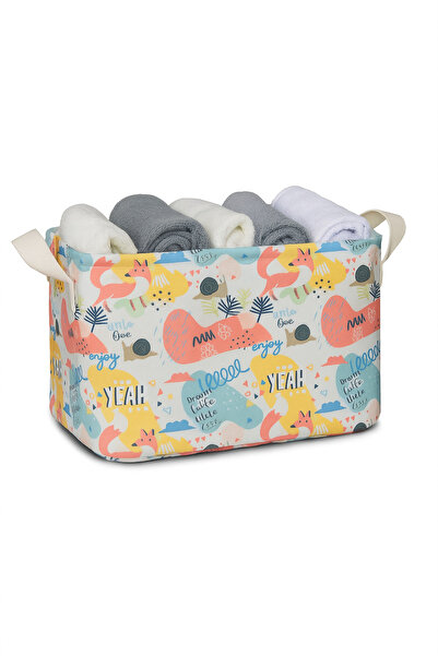 HomyJRs Snail Patterned Multi-Purpose Cabinet Organizer Decorative Rectangular Organizer Basket 30 X 22 X 18