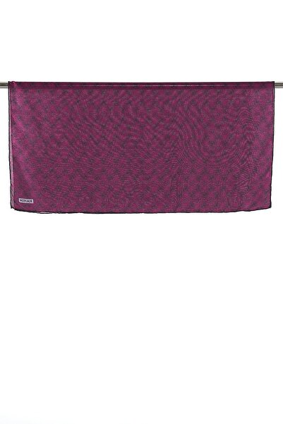 Nihan Desenli Soft Eşarp Mürdüm