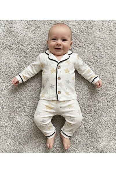 Bip Baby Yıldız Printed Striped Fabric Pajama Set