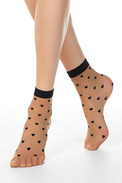 Conte Elegant Polyamide socks with heart pattern, Conte Fantasy 19C-111CP - ,...