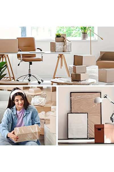 Notpa 17 Micron Industrial Stretch Film – 49 cm – 1000 Grams Stretch + 350 Grams Spool – Average 135 m