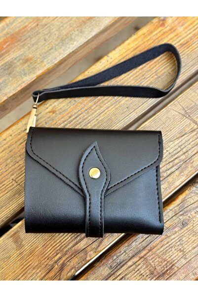 Çanta Trend Multi-Compartment Snap Closure Wallet