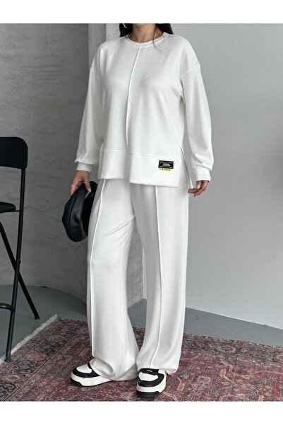 Moda İkra Logo Detailled Bottom Top Set