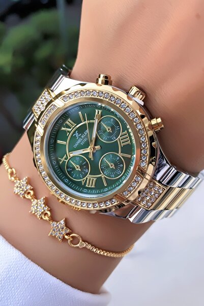 Daniel Klein Orijinal Kadın Kol Saati Gold Gümüş Renk Çelik Kordon Bileklik Hediyeli DK86FHE