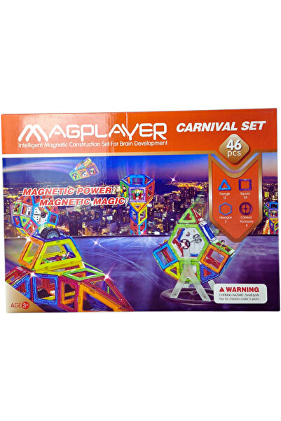 Magplayer Joc de constructie magnetic - 46 piese