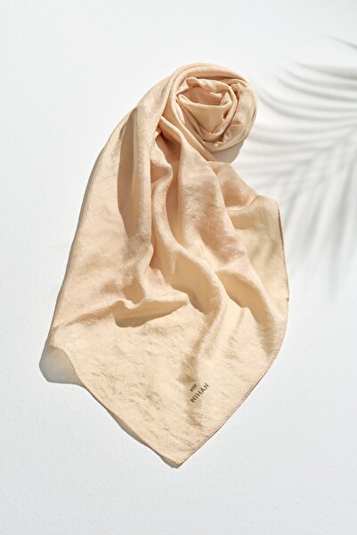 Nihan Düz Stil Eşarp Krem