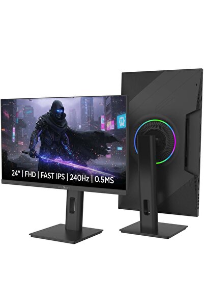 James Donkey Arven A50 24'' 240Hz 0.5Ms FHD Fast IPS Panel Gaming RGB Pivot M...