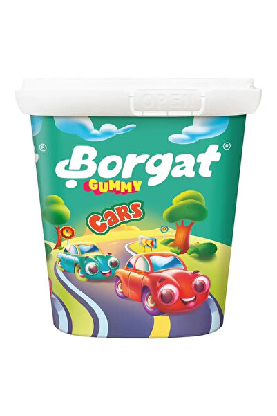 Borgat حلوى جيلاتينية صغيرة على شكل سيارات وبنكهات متنوعة - 160 غرام