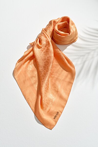 Nihan Jakarlı Pamuk Lyocell Eşarp Oranj