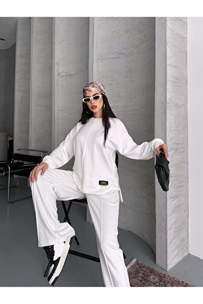 Moda İkra Logo Detailled Bottom Top Set