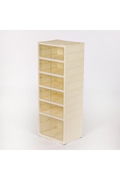 STOREMAX 6 Raflı Çok Amaçlı, Geniş, Katlanabilir Dolap, ve Raf 224120