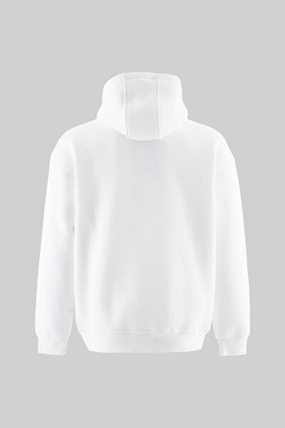 Machinist Ανδρικό φούτερ με κέντημα επένδυση fleece με κουκούλα εκρού