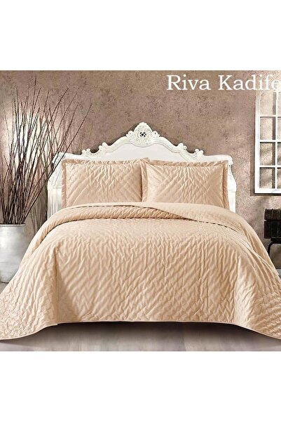 Royal Home Istanbul Neighborhoods Series Velvet Riva Double 3 Piece Bedspread Set