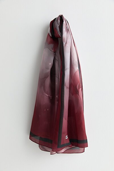 Nihan Floş Natural Fly Şal Kırmızı