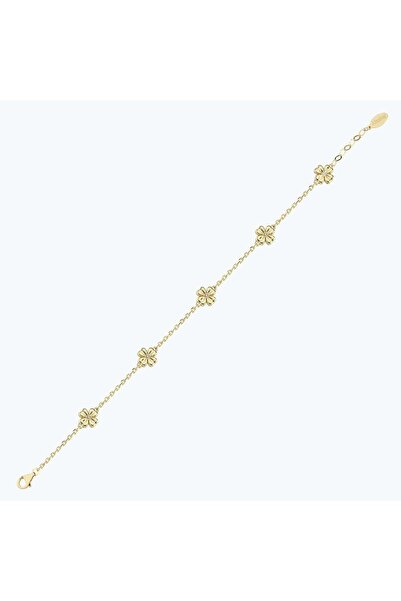 Altınbaş Altın Yonca Zincir Bileklik