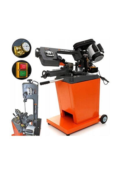 Kraft Лентов трион за обработка на дърво и метал, 700 W, 100 x 150 мм,