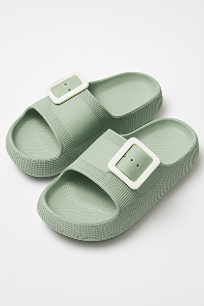 Shoebuo Γυναικείες παντόφλες καθημερινής χρήσης με χοντρή σόλα, αντιολισθητικές, για παραλία, πισίνα και σπίτι