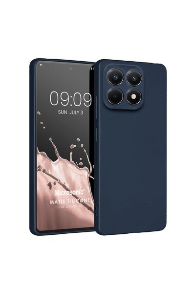 Microsonic Matte Silicone Xiaomi 15t Case Navy Blue