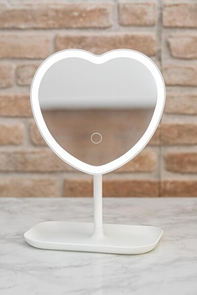 Bella House Makyaj Aynası Ledli Kalpli