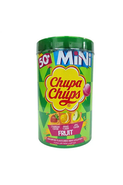 CHUPA Chups Mixed Fruit Flavored Mini Lollipop- 50pcs Pack of 2