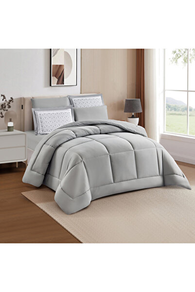 unique home collection Unique Home Amanda 6-Piece Quilted King Comforter Set - 240x260 cms