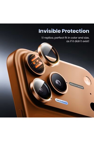 YZGOLDEN iPhone 17 Pro & 17 Pro Max Compatible Sapphire Camera Protection Lens