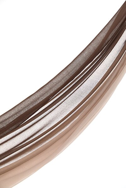 Nihan Renk Geçişli Şal Açık Kahve