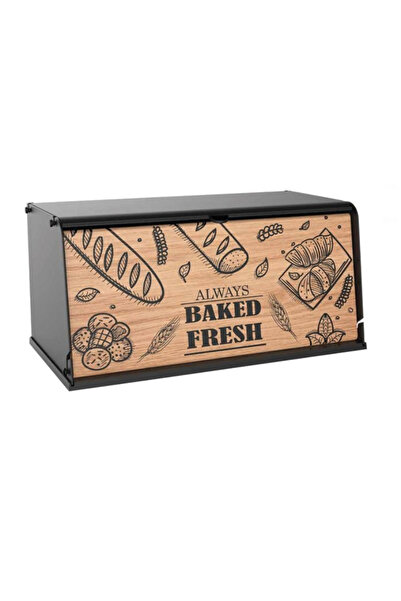 Kitchen Master Plastic Bread Box with Cutting Surface 40.5x21x19cm