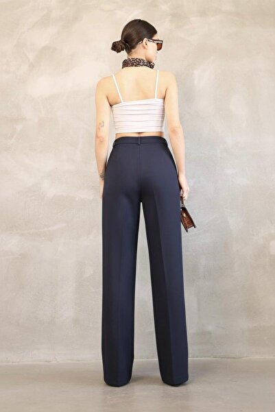 HA-KA GİYİM Women's Imported Doubleface Fabric Palazzo Fit High Waist No Fading Quality Product