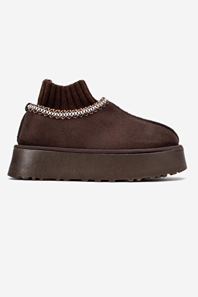 CCWAY AYAKKABI Μίνι μπότες με χοντρή σόλα ΚΑΦΕ