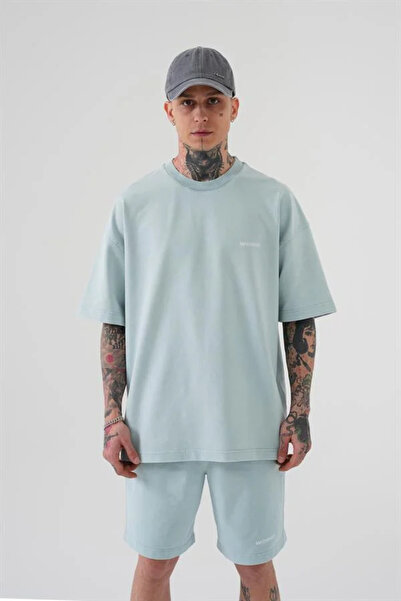 Machinist Ανδρικό μπλουζάκι Luxury Basic Washable oversized Ανοιχτό μπλε