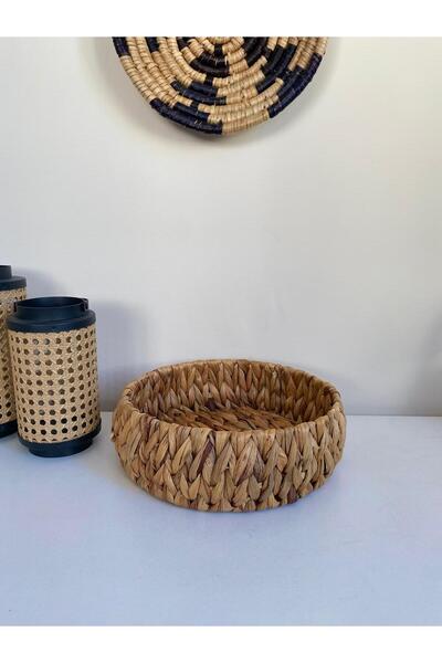 LEONEV Round Wicker Organizer Basket