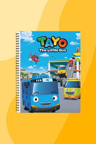 SEKİZELLİİKİ ÇİZGİ FİLM TAYO -BASKILI TASARIM DEFTER